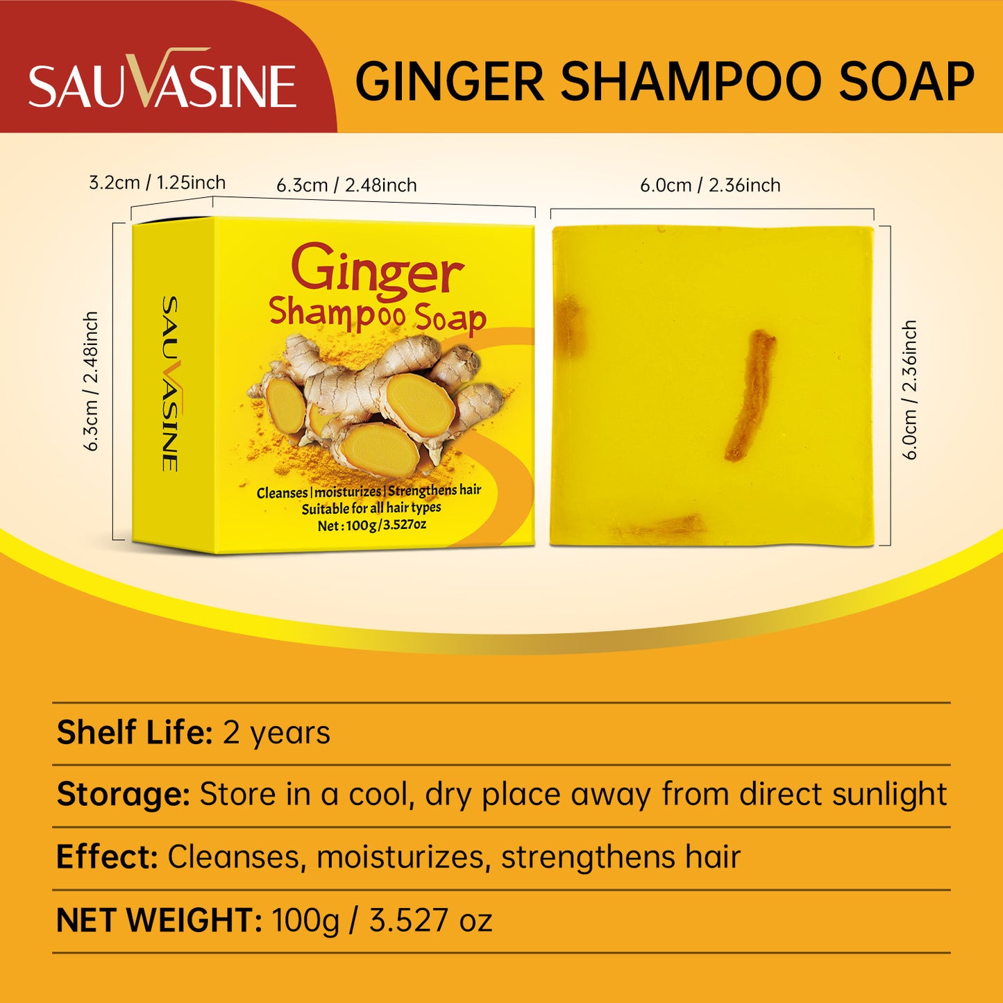 Ginger Shampoo Soap Hair Care