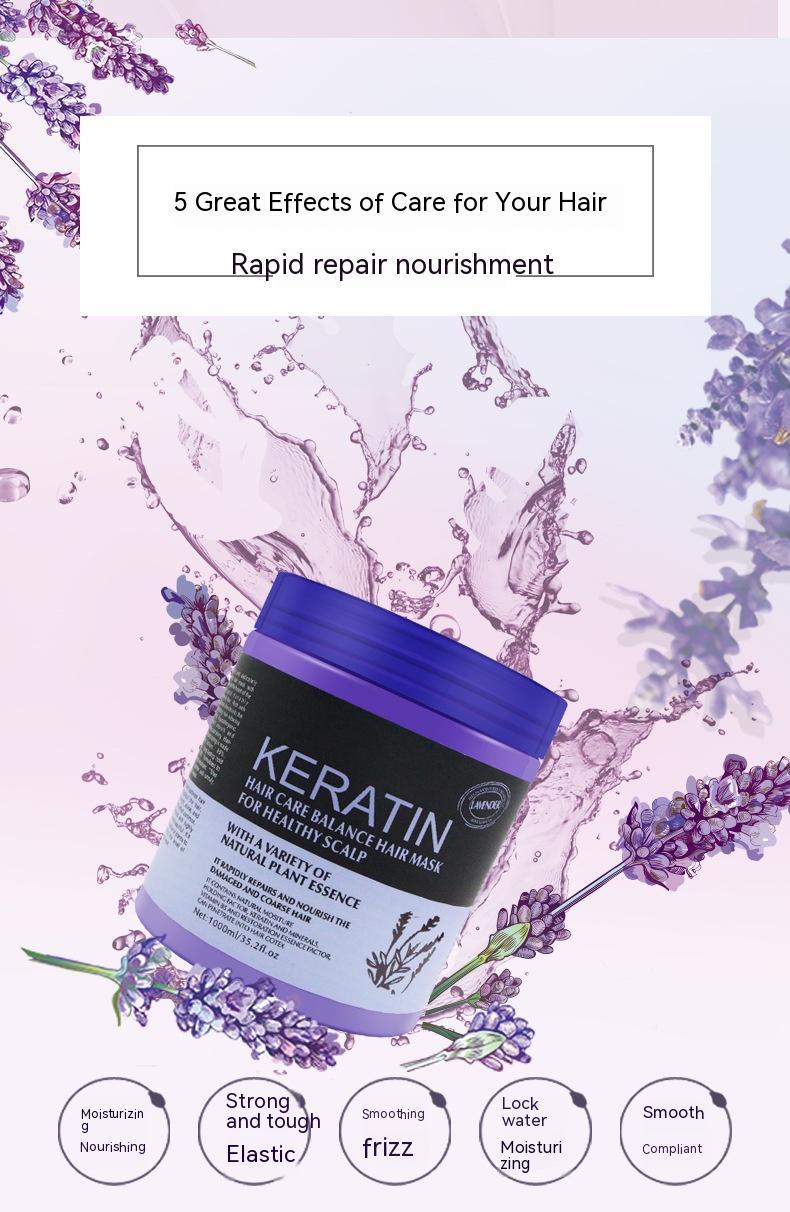 Lavender Non-Steamed Hair Care Nutrition Hair Mask Multi-Effect Repair Manic Soft Hair Treatment Skin care lotion