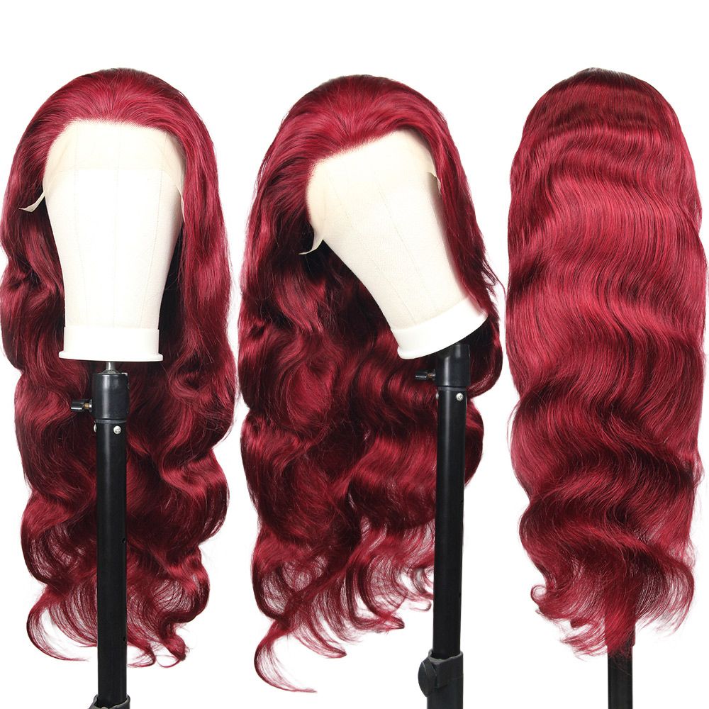 Radiant Red Wavy Brazilian Lace Front Wig – Bold & Beautiful