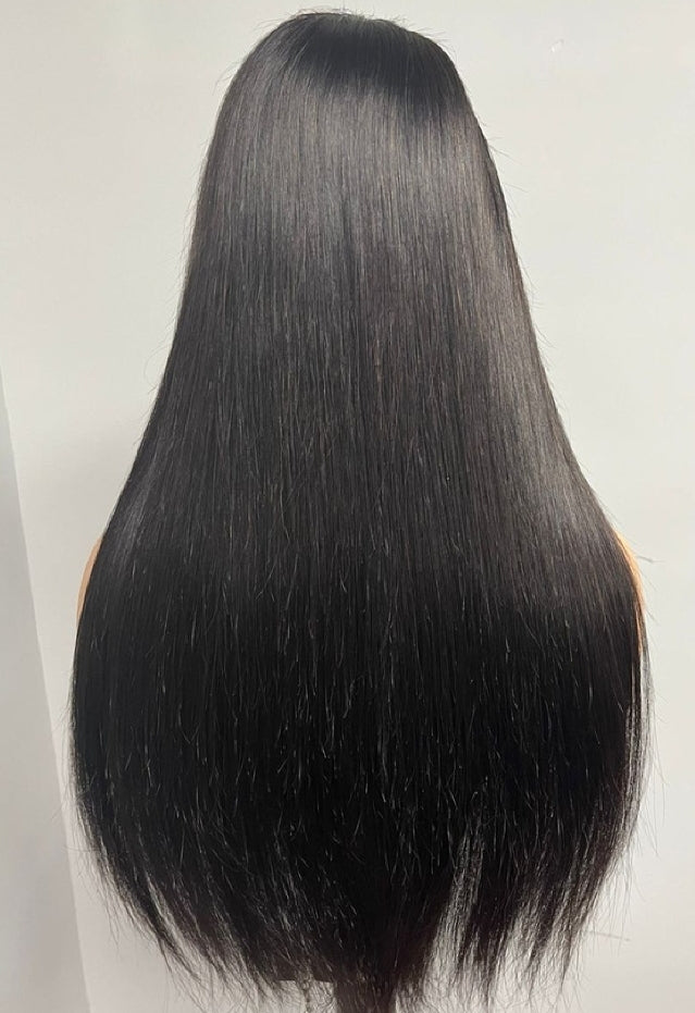 100% raw Human silky, straight, thick, and naturally black with a healthy shine hair. It’s smooth, full, and ideal for styling, offering a natural look and durability. Available in other colours 