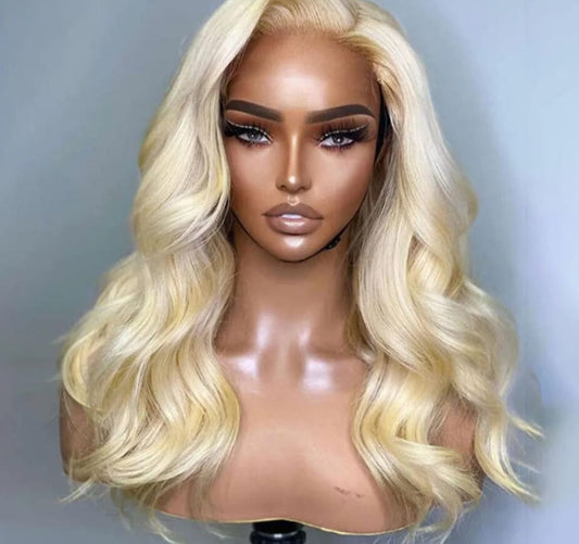 613 lace front wig with transparent or HD lace