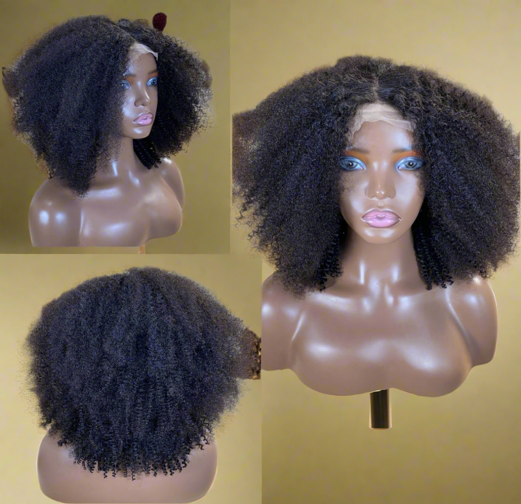 KY-T Kinky Curly Frontal Wig