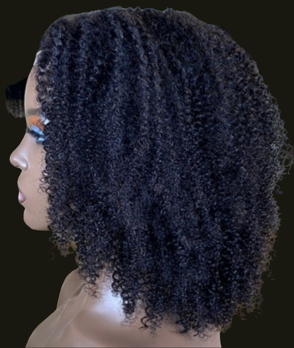 KY Kinky Curly Lace Front Wig