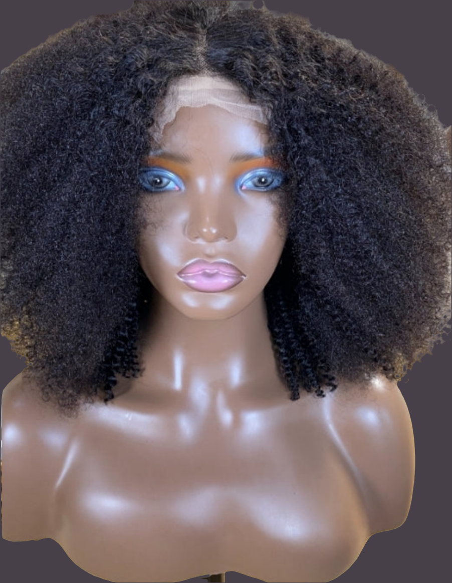 KY-T Kinky Curly Frontal Wig